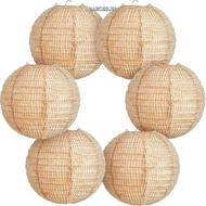 NARCISSUS13A0E Paper Lantern, Theme Design Paper Material Linen Lantern, Creative Linen Material 8in