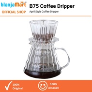 B75 Flat Bottom Coffee Dripper Fast Flow Manual Brew