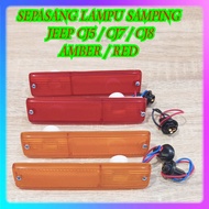 MERAH SIDE LAMP SEN/ SIDE LAMP/ JEEP CJ5 CJ7 CJ8 PAIR (2PCS) AMBER RED/