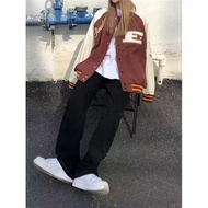 New Embroidery Autumn Trend Baseball uniform y2k Men and Women Loose Street Jacket Lovers Flower Jac