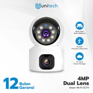 CCTV Mini Wifi Unitech V380pro 2 Lens Dual Kamera 4MP IP Camera 360