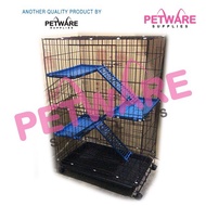 Petware 3 Level Pet Cage 8838 (308) Sangkar Kucing - Plastic Platform (L 36 inches x W 24 inches x H
