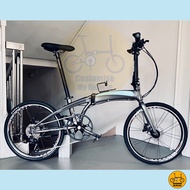 Fnhon Tornado 22” • 9 Gears Shimano • Litepro Wheelset Glossy Grey • Folding Foldable Foldie Fold Bicycle Bike • 451 tyres 20” inches • Crius Master Blast Gust Tornado Dahon Tern Bifold • Customise My Bicycle •