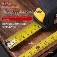 [LF] Precise Clear Steel Tape Measure Retractable 3M/5M/7.5M/10M Thiened Rubberized Woodworking Wear