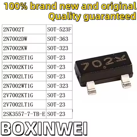 10PCS 2N7002T 2N7002DW 2N7002KW 2N7002ET1G 2N7002KT1G 2N7002LT1G 2N7002WT1G 2V7002KT1G 2V7002LT1G 2S