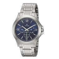 Titan Blue Dial Metal Strap  Men's Watch1698SM02