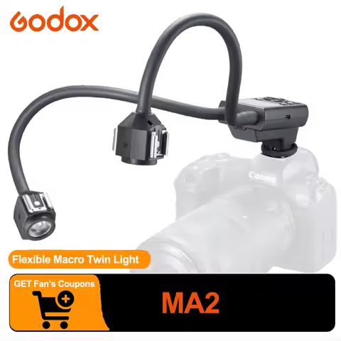 Godox MA2 Flexible Macro Twin Light Compatible with Optional Godox Flashes
