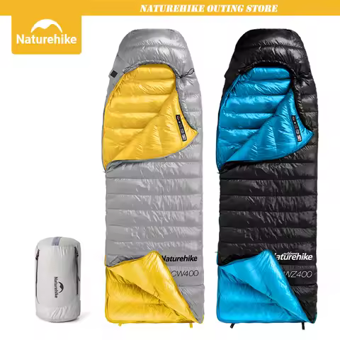 Naturehike Sleeping Bags CW400 Outdoor Winter Duck Down Sleeping Bag Ultralight Waterproof Sleeping 