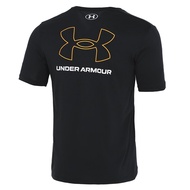 เสื้อยืดคอกลม- Under Armour UA แขนสั้น ผู้ชาย ชุดกีฬา ใหม่ ครึ่งแขน วิ่ง สีดํา เสื้อยืด 1371039 คอกลม แขนสั้น t-shirt
