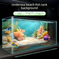 New Style 8K HD Three-Dimensional Landscaping Aquarium Fish Tank Background Sticker Wallpaper