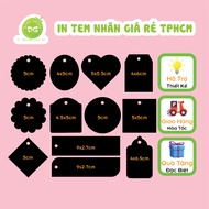 [PRINT] Printing Price Tags, Perforated Clothing InkTEM Labels - Sl: 500c Size as Required