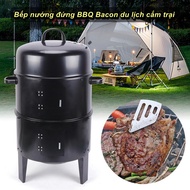 Bếp Nướng Đứng 3 In 1 BBQ Bacon Đi Du Lịch Cắm Trại ⚜️Home and Garden⚜️