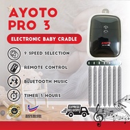 Ayoto Pro Electronic Remote Control & Bluetooth Baby Cradle