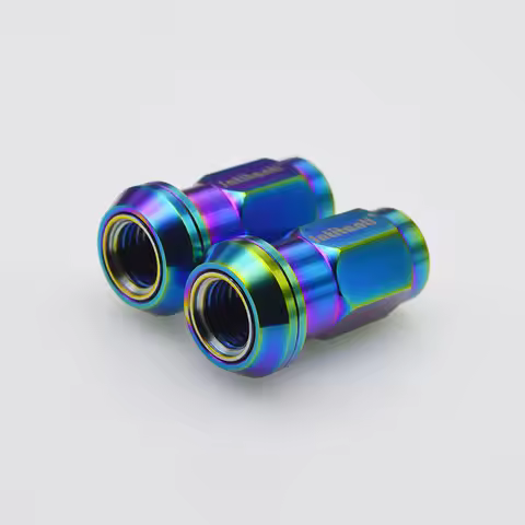 Jntitanti Gr5 titanium wheel rim lug nut screw M12x1.25x45mm with free washer