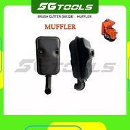 SPARE PART(BG328): MUFFLER/ MUFFLER EXHAUST/ EXOS/ EKZOS MESIN RUMPUT FR3000 FR3001 T328 TANAKA TANI