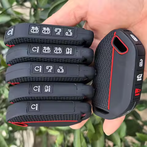 For Kia Ev9 K3 K5 Carnival Picanto GT Line Sorento MQ4 KA4 Rubber Silicone Car Key Case Holder Remot