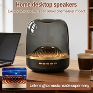 Bluetooth Speaker 360° Stereo Surround Wireless Speaker Colorful Glass Bunyi Kuat Bass Bluetooth 5.0