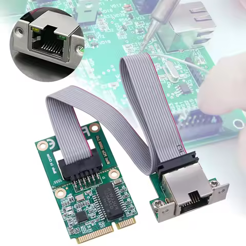 Mini PCI-E Network Card RTL8111H Mini PCIe Network Adapter 10/100/1000M Mini PCI Express Gigabit Eth