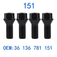 【ใหม่】ล้อรถฮับสกรูแทนที่ Bmw F10 F11 F30 F32 F34 F15 F16 F25ล้อสลักเกลียวล็อคหมุด Nut M12 X 1.5 M14