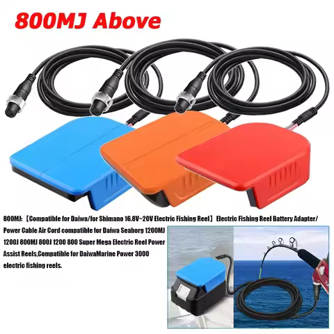 For Makita DeWal Milwaukee 18V Battery Work for Daiwa/for Shimano 16.8~20V Tanacom 1200 800 Seaborg