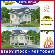 TINY HOUSE 3 | DESIGN RUMAH (20'x20' 400kps) 2 BEDROOM 1 BATHROOM | HOUSE DESIGN | PELAN RUMAH 3D