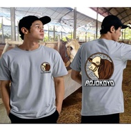 Gray series cow farmer t-shirt, young farmer t-shirt