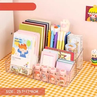 Inaso Rak Aksesoris Meja Transparan Tempat Penyimpanan Alat Tulis Rak Organizer Make Up Skincare Akr