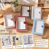 CARNATIOGV A7 Binder Cover, PVC  Polka Dot  Binder, Durable Polka Dot A7 Photocard Holder Album Shel