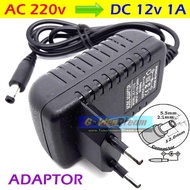 DC 12v 1A Adapter in: 220V AC Power Supply 2.1x5.5mm LED CCTV Adapter