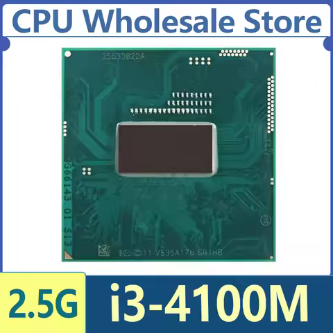 Intel Core i3-4100M SR1HB 2.5 GHz Dual-Core Quad-Thread CPU 3M TDP37W FC-PGA12F Socket G3 rPGA946B