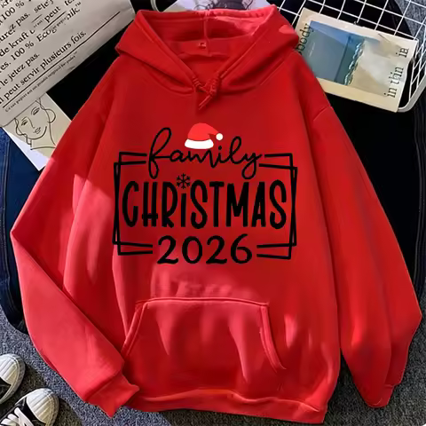 Xmas Family Crew 2026 Print Hoodies Making Memories Together Hoodies Funny Matching Holiday Sweatshi