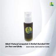 Uherb Virgin Coconut Oil Natural fermented and Herbal Enriched for Face and Body 50mL 天然发酵初榨草药椰子油