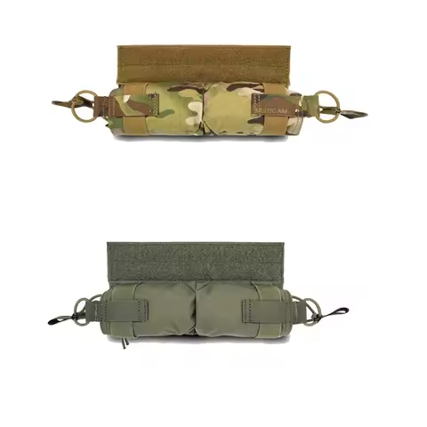 Multicam Horizontal Side Pull Mag Pouch Tactical Airsoft Magazine Pouch Vest Abdominal Plate Carrier