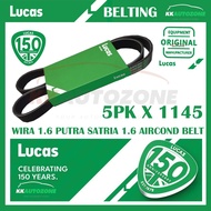 LUCAS 5PK1145 PROTON WIRA 1.6 SATRIA 1.6 GTI AIRCOND BELT