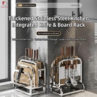 Stainless Steel knives Holder - Kitchen Storage Rack for Chopsticks and Chopping Board