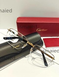 Cartier卡地亞CT0554O山度士系列純鈦半框眼鏡架