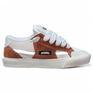 XternalStepSure - Sepatu Fat Shoes Skateboard Gemuk Reflective Coklat Gemuk Suede Canvas Casual