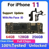 Untuk Papan Induk iPhone 11 Bersihkan iCloud Dibuka Kunci Papan Utama Papan Logik 11 Pro Dengan/Tiad