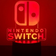 Nin tendo Switch Game Console Gamer Acrylic LED 7 Colour Night Light 3D Lamp Gift