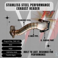 Performance Stainless Steel Header – 1.0 (998 cc 1KR-VE Engine) for Axia Agya/ Ayla/ / Wigo