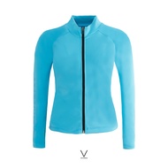 SS2025 OCEAN BLUE UV JACKET เสื้อแขนยาว ใส่ว่ายน้ำ มีฟองน้ำในตัวผ้าหนา กัน UV UPF 50+