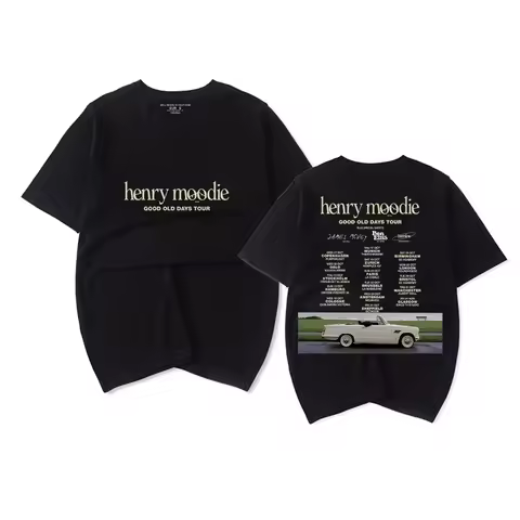 Henry Moodie Good Old Days Tour T-shirt Women Men Casual Fashion Short Sleeve Tee
