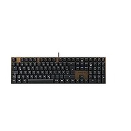CHERRY KC 200 MX Mechanical Office Keyboard with Anodised Metal Plate, German Layout (QWERTZ), Wired, MX2A Silent Red Switches, Black/Bronze