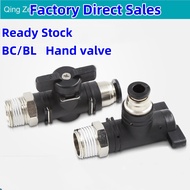 Trachea Manual Switch Valve Manual Valve BC8-1/8 1/4 3/8 1/2 Airflow Control Valve BL Pneumatic Thre