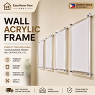 A4 A3 WALL ACRYLIC FRAME Acrylic Photo Frame Acrylic Display Stand Certificate Document Frame MS