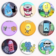Inanimate Insanity BFDI Memes Button Pin Suitcase Lightbulb All Character Anime Brooch Badge Bag Dec