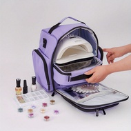 3-Layer Nail Polish Storage Box Holds Up To 70 Bottles (15ml - 0.5 Fl Oz), Portable Gel Nail Kit Org