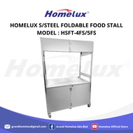 HOMELUX STAINLESS STEEL FOLDABLE FOOD STALL HSFT-4FS/5FS WARUNG LIPAT BURGER MUDAH ALIH