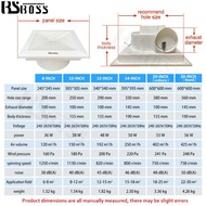 ﹍⊙◄BSBOSS 8inch 10inch 12 inch 14 20 Ceiling Type PVC bedroom living room toilet kitchen guest Exhau