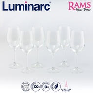 Luminarc Arcoroc 6 Pcs 350ml Clear Mineral Wine Glass Set / Red Wine Glass / White Wine Glass / Drin